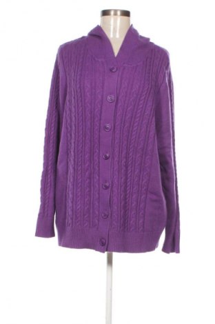 Damen Strickjacke ANNI FOR FRIENDS, Größe XXL, Farbe Lila, Preis 20,99 €