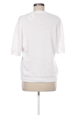 Damen Strickjacke Rabe, Größe L, Farbe Weiß, Preis 11,99 €