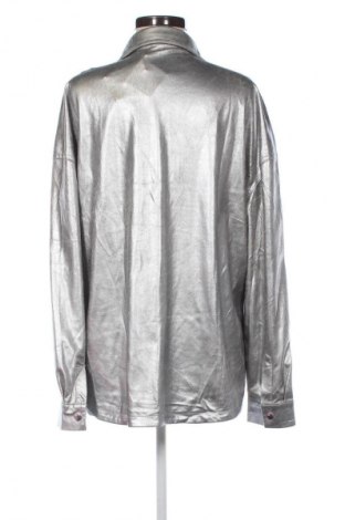 Γυναικείο πουκάμισο Bershka, Μέγεθος M, Χρώμα Ασημί, Τιμή 24,99 €
