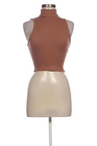 Damski T-shirt Zara, Rozmiar S, Kolor Brązowy, Cena 38,99 zł