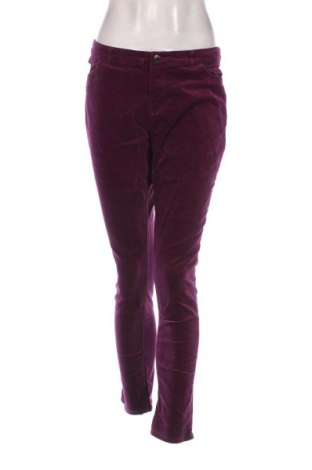 Pantaloni de velvet de femei Manor, Mărime XL, Culoare Mov, Preț 41,99 Lei