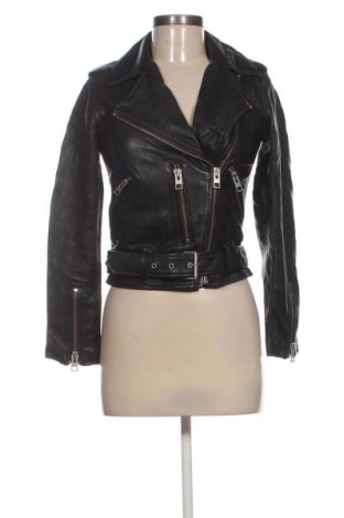 Дамско кожено яке AllSaints, Размер XS, Цвят Черен, Цена 127,82 €