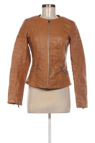 Damska kurtka skórzana J&j, Rozmiar M, Kolor Pomarańczowy, Cena 84,99 zł