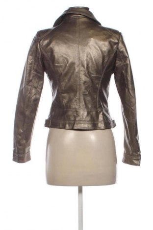 Дамско кожено яке Unbranded, Размер M, Цвят Златист, Цена 20,45 €