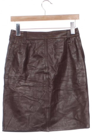 Кожена пола Paolo Tonali, Размер XS, Цвят Кафяв, Цена 34,25 €