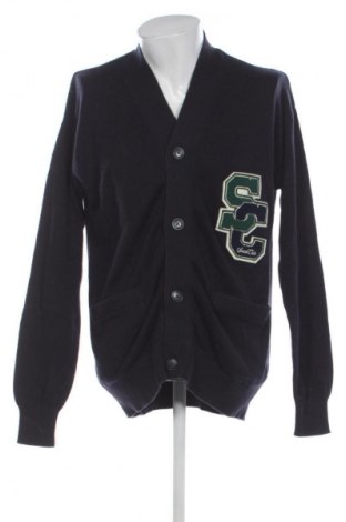 Herren Strickjacke Jack & Jones, Größe L, Farbe Blau, Preis 27,99 €