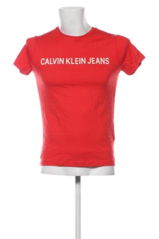 Pánské tričko  Calvin Klein Jeans, Velikost S, Barva Červená, Cena  509,00 Kč