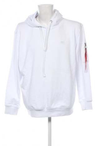 Ανδρικό φούτερ Alpha Industries, Μέγεθος XXL, Χρώμα Λευκό, Τιμή 75,99 €