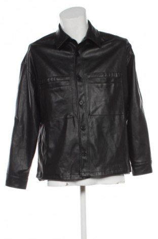 Férfi bőrdzseki Bershka, Méret S, Szín Fekete, Ár 9 359 Ft