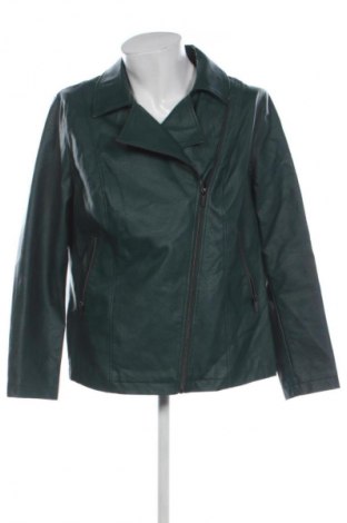 Ανδρικό δερμάτινο μπουφάν Bpc Bonprix Collection, Μέγεθος L, Χρώμα Πράσινο, Τιμή 22,99 €
