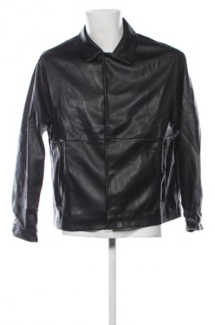 Herren Lederjacke Pull&Bear, Größe M, Farbe Schwarz, Preis 52,99 €