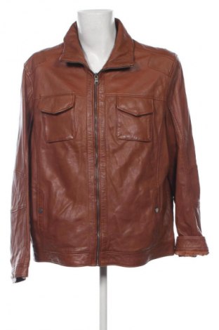 Męska skórzana kurtka Ross & Cole, Rozmiar XXL, Kolor Brązowy, Cena 449,99 zł