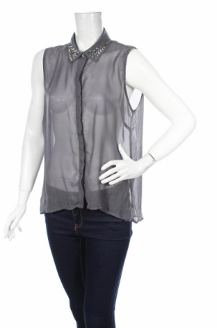 Γυναικείο πουκάμισο Amisu, Μέγεθος L, Χρώμα Γκρί, Τιμή 11,13 €