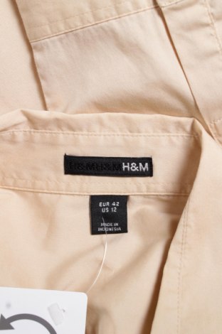 Γυναικείο πουκάμισο H&M, Μέγεθος L, Χρώμα  Μπέζ, Τιμή 14,23 €