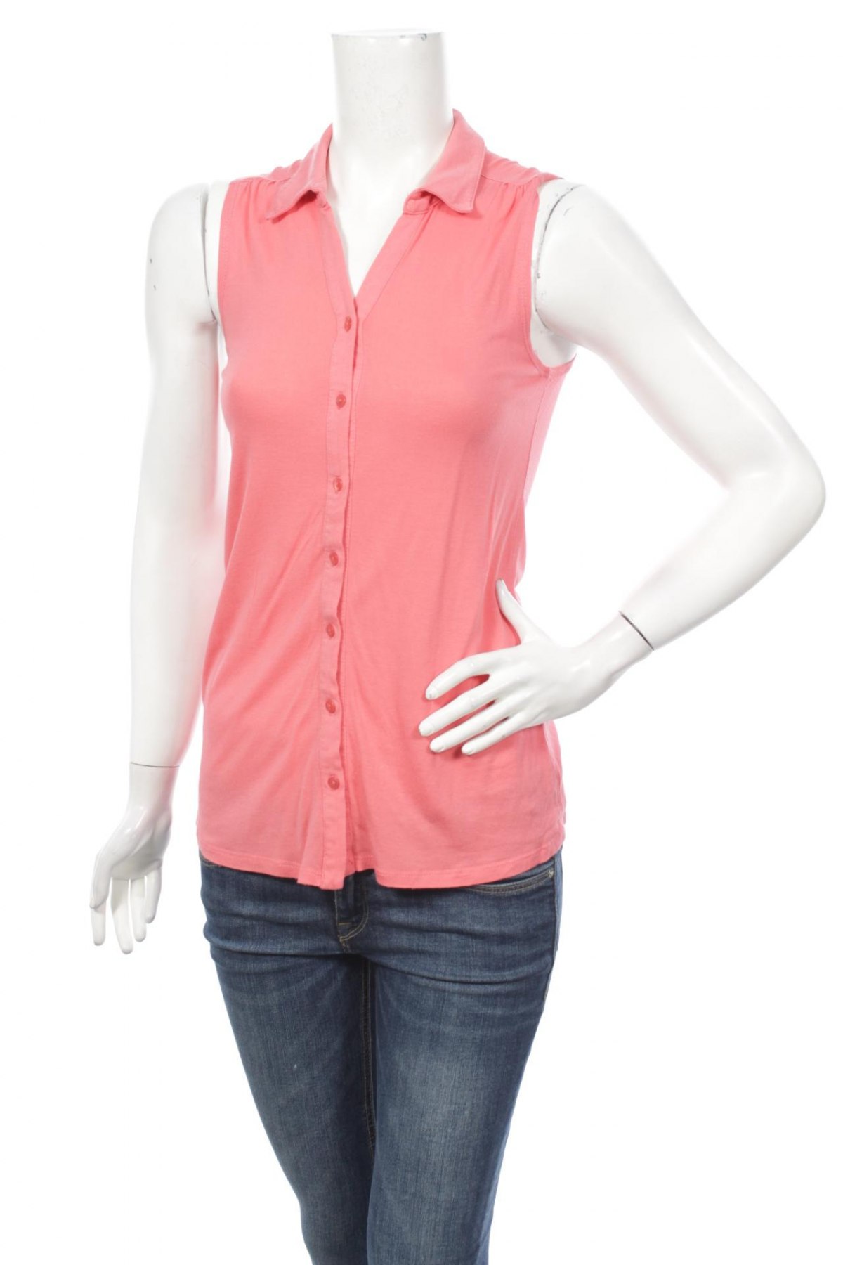 Γυναικείο πουκάμισο Camaieu, Μέγεθος S, Χρώμα Ρόζ , Τιμή 9,28 €