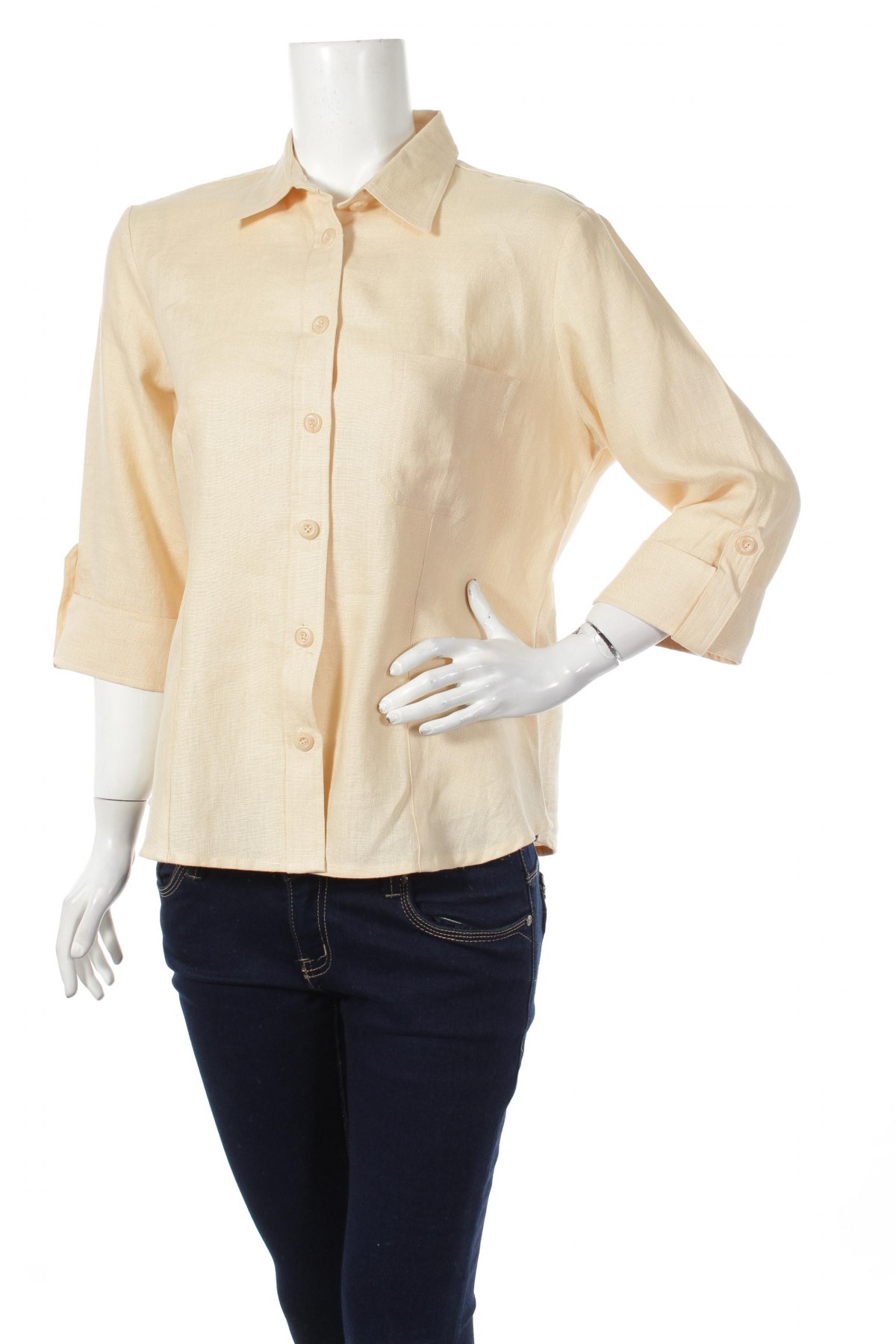 Γυναικείο πουκάμισο Joy, Μέγεθος L, Χρώμα  Μπέζ, Τιμή 18,56 €