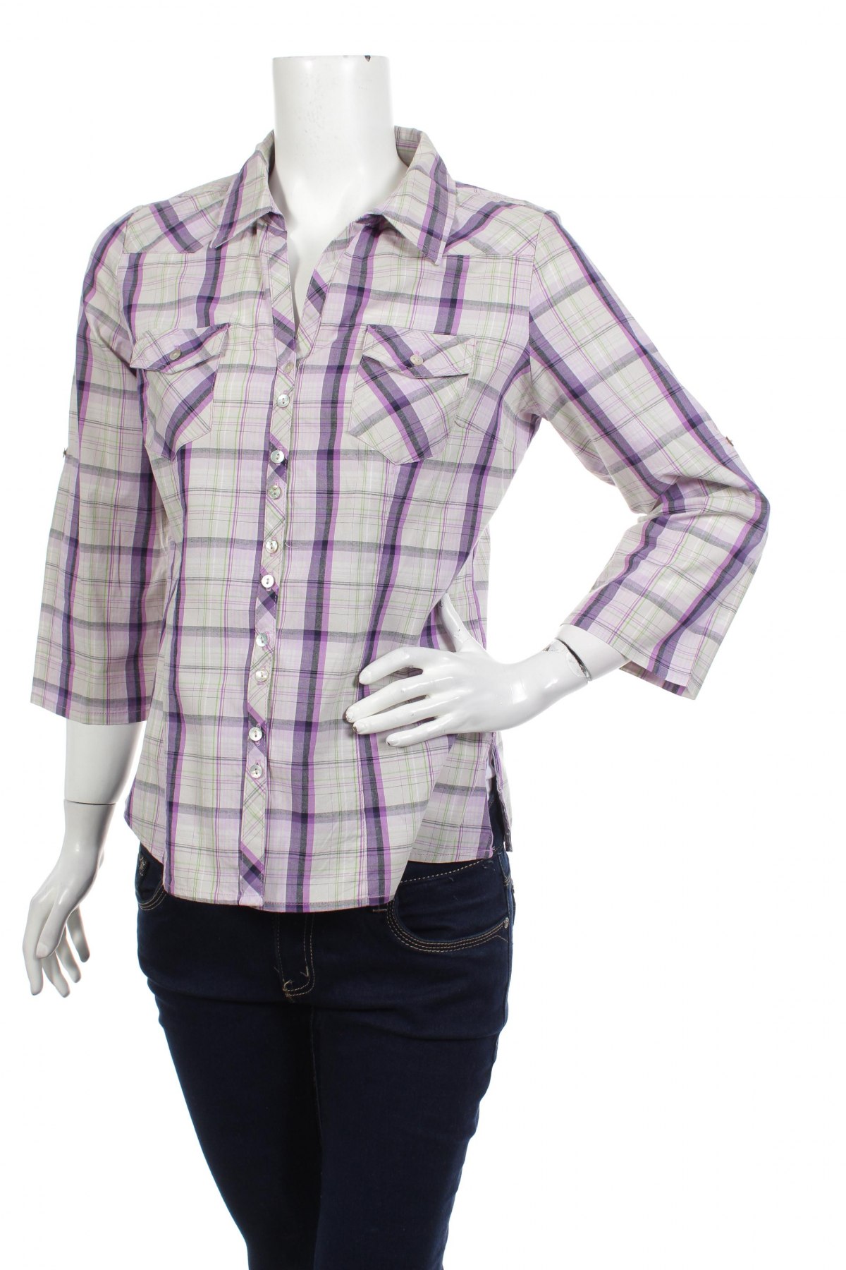 Γυναικείο πουκάμισο Ze-Ze, Μέγεθος M, Χρώμα Πολύχρωμο, Τιμή 14,23 €