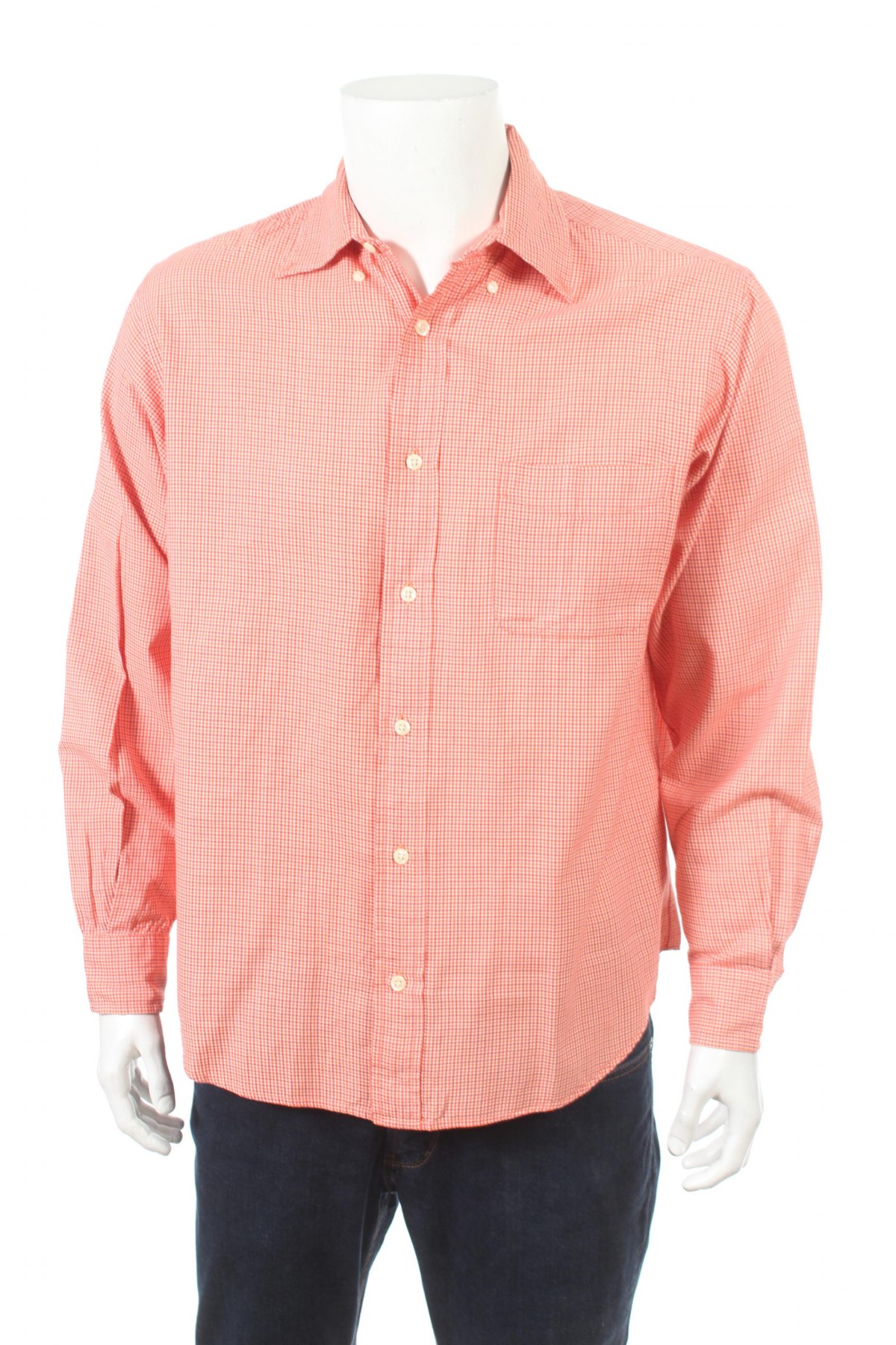 Мъжка риза Henry Cotton's, Размер M, Цвят Червен, Цена 39,10 лв.