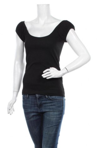 Дамска блуза Even&Odd, Размер M, Цвят Черен, 95% памук, 5% еластан, Цена 15,12 лв.