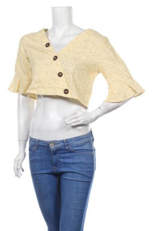 Γυναικεία μπλούζα Na-Kd, Μέγεθος S, Χρώμα Κίτρινο, Βαμβάκι, Τιμή 12,63 €