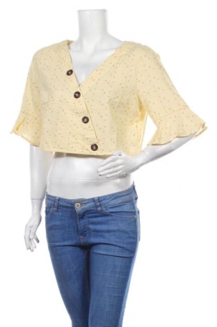 Γυναικεία μπλούζα Na-Kd, Μέγεθος L, Χρώμα Κίτρινο, Βαμβάκι, Τιμή 12,63 €