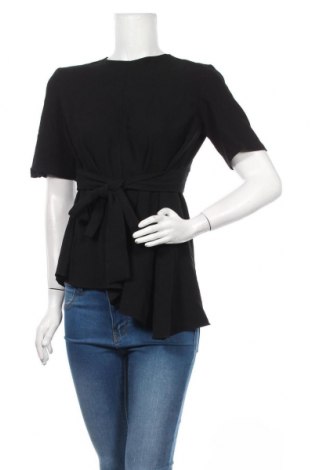 Дамска блуза Zara, Размер M, Цвят Черен, Цена 18,11 лв.
