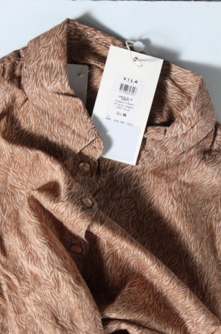 Γυναικείο πουκάμισο Vila, Μέγεθος S, Χρώμα  Μπέζ, Βισκόζη, Τιμή 14,23 €
