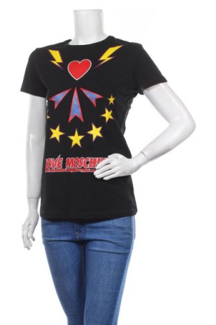 Damen T-Shirt Love Moschino, Größe M, Farbe Schwarz, 96% Baumwolle, 4% Elastan, Preis 54,19 €