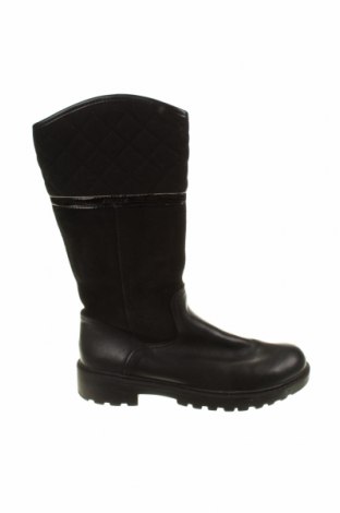 Γυναικείες μπότες Geox, Μέγεθος 35, Χρώμα Μαύρο, Φυσικό σουέτ, γνήσιο δέρμα, δερματίνη, κλωστοϋφαντουργικά προϊόντα, Τιμή 57,48 €
