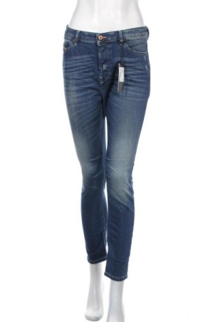 Damskie jeansy Diesel, Rozmiar M, Kolor Niebieski, 99% bawełna, 1% elastyna, Cena 296,62 zł