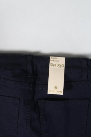 Дамски панталон Pieces, Размер XS, Цвят Син, Цена 24,15 лв.