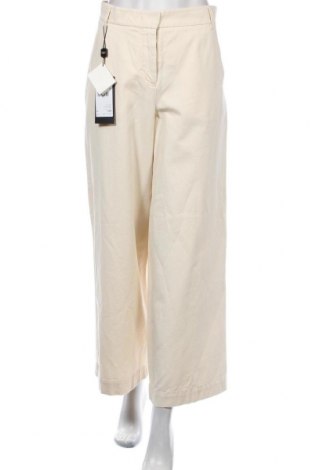 Γυναικείο παντελόνι Weekend Max Mara, Μέγεθος M, Χρώμα Εκρού, Βαμβάκι, Τιμή 73,32 €
