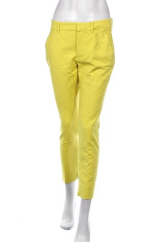 Γυναικείο παντελόνι Zara, Μέγεθος S, Χρώμα Κίτρινο, 51% βαμβάκι, 46% πολυεστέρας, 3% ελαστάνη, Τιμή 7,27 €