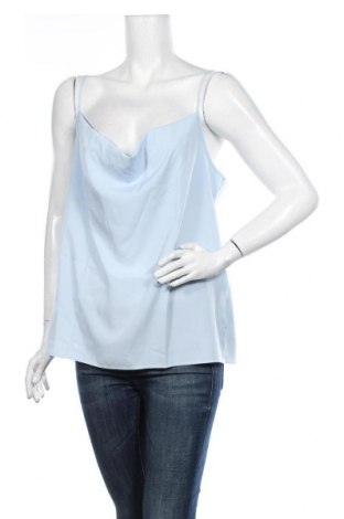 Γυναικείο αμάνικο μπλουζάκι Sisley, Μέγεθος L, Χρώμα Μπλέ, Πολυεστέρας, Τιμή 6,50 €
