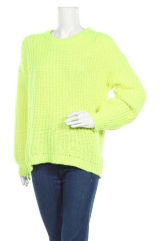 Дамски пуловер Oui, Размер L, Цвят Жълт, 66% памук, 21% полиакрил, 5% полиамид, 5% вълна, 3% вълна от алпака, Цена 149,40 лв.