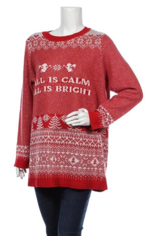 Γυναικείο πουλόβερ Sheego, Μέγεθος XL, Χρώμα Κόκκινο, 70% πολυακρυλικό, 30% βαμβάκι, Τιμή 38,27 €