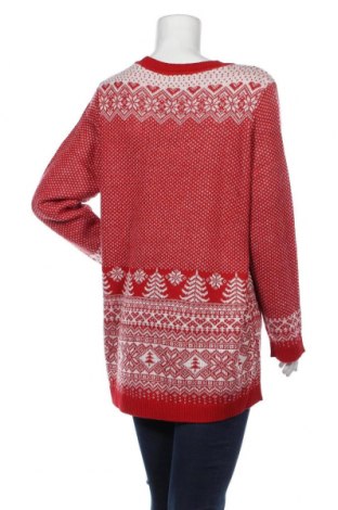 Дамски пуловер Sheego, Размер XL, Цвят Червен, Цена 74,25 лв.