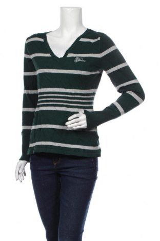 Дамски пуловер Zabaione, Размер M, Цвят Зелен, 50% вискоза, 30% памук, 20% еластан, Цена 33,60 лв.