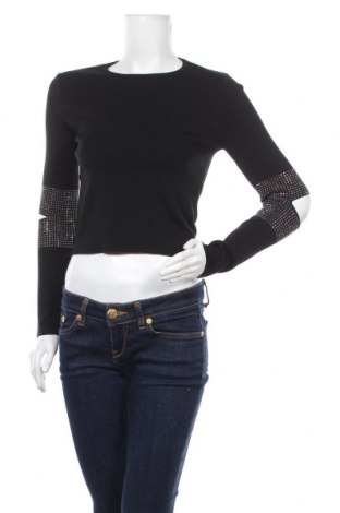 Дамски пуловер Zara, Размер M, Цвят Черен, Цена 26,60 лв.