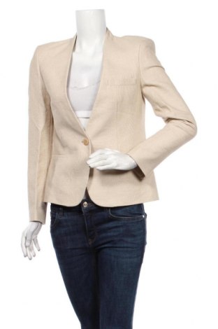Γυναικείο σακάκι Zara, Μέγεθος M, Χρώμα  Μπέζ, 44% βαμβάκι, 32% βισκόζη, 24% πολυαμίδη, Τιμή 23,38 €