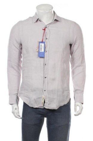 Ανδρικό πουκάμισο, Μέγεθος M, Χρώμα Γκρί, 100% λινό, Τιμή 24,65 €