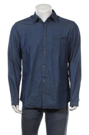 Ανδρικό πουκάμισο Produkt by Jack & Jones, Μέγεθος L, Χρώμα Μπλέ, Βαμβάκι, Τιμή 30,54 €