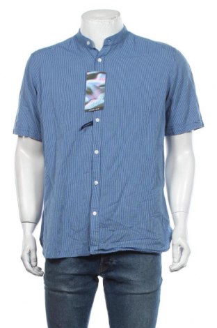 Мъжка риза Charles Vogele, Размер L, Цвят Син, 55% лен, 45% памук, Цена 20,16 лв.