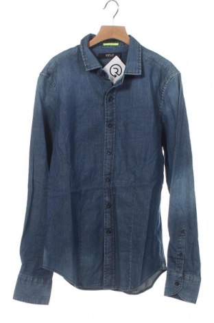 Ανδρικό πουκάμισο Replay, Μέγεθος S, Χρώμα Μπλέ, 98% βαμβάκι, 2% ελαστάνη, Τιμή 18,45 €