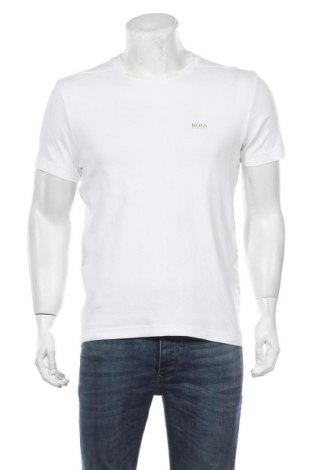 Мъжка тениска Hugo Boss, Размер M, Цвят Бял, 100% памук, Цена 52,47 лв.