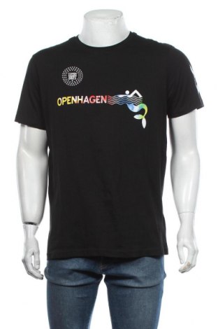 Męski T-shirt Hummel, Rozmiar L, Kolor Czarny, 100% bawełna, Cena 39,90 zł
