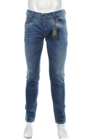 Męskie jeansy Diesel, Rozmiar M, Kolor Niebieski, 98% bawełna, 2% elastyna, Cena 449,18 zł