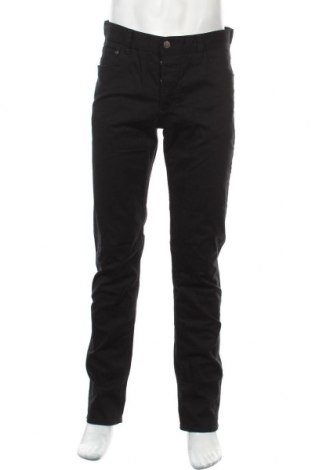Męskie jeansy H&M, Rozmiar L, Kolor Czarny, 98% bawełna, 2% elastyna, Cena 39,90 zł