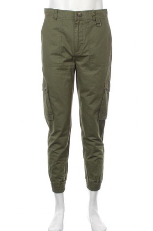 Мъжки панталон MO, Размер M, Цвят Зелен, Памук, Цена 43,00 лв.
