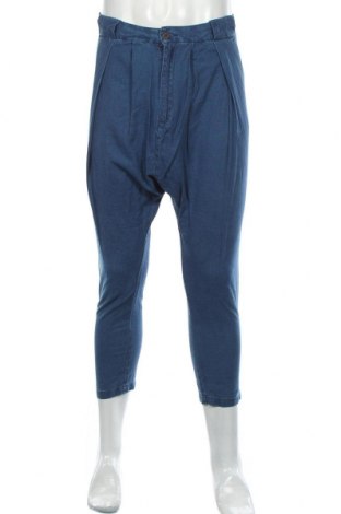 Мъжки панталон Zara Man, Размер S, Цвят Син, Цена 22,79 лв.